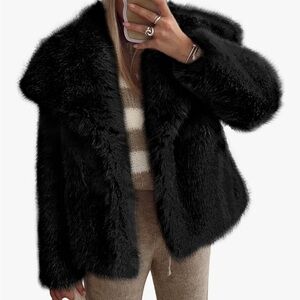 Chic Black Teddy Jacket